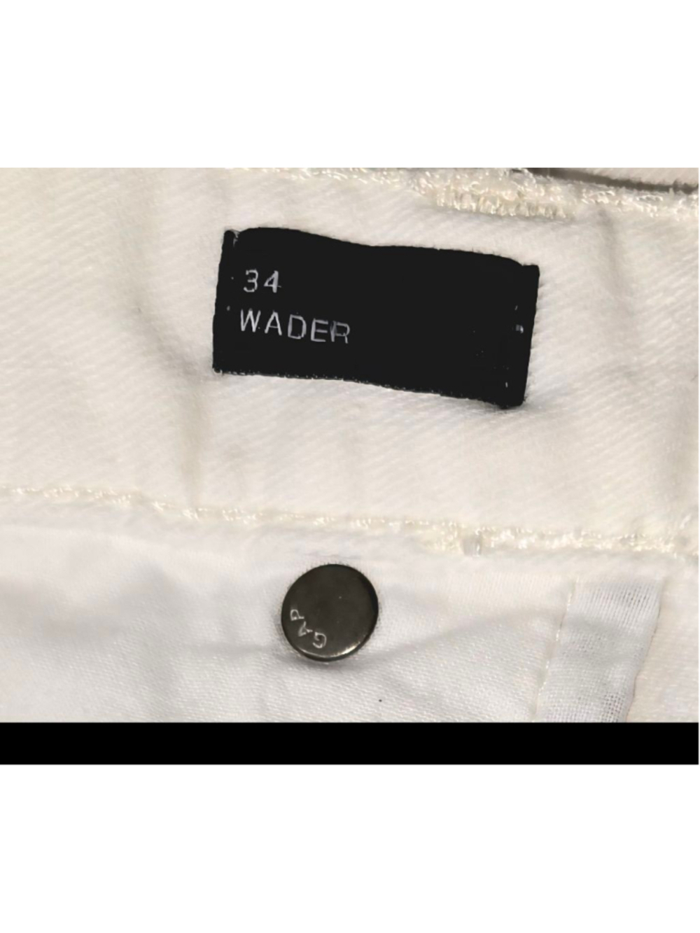Gap Denim White Mini Skirt Womens Size 34 Distressed Stretch Jean Skirt Casual - Picture 4 of 8